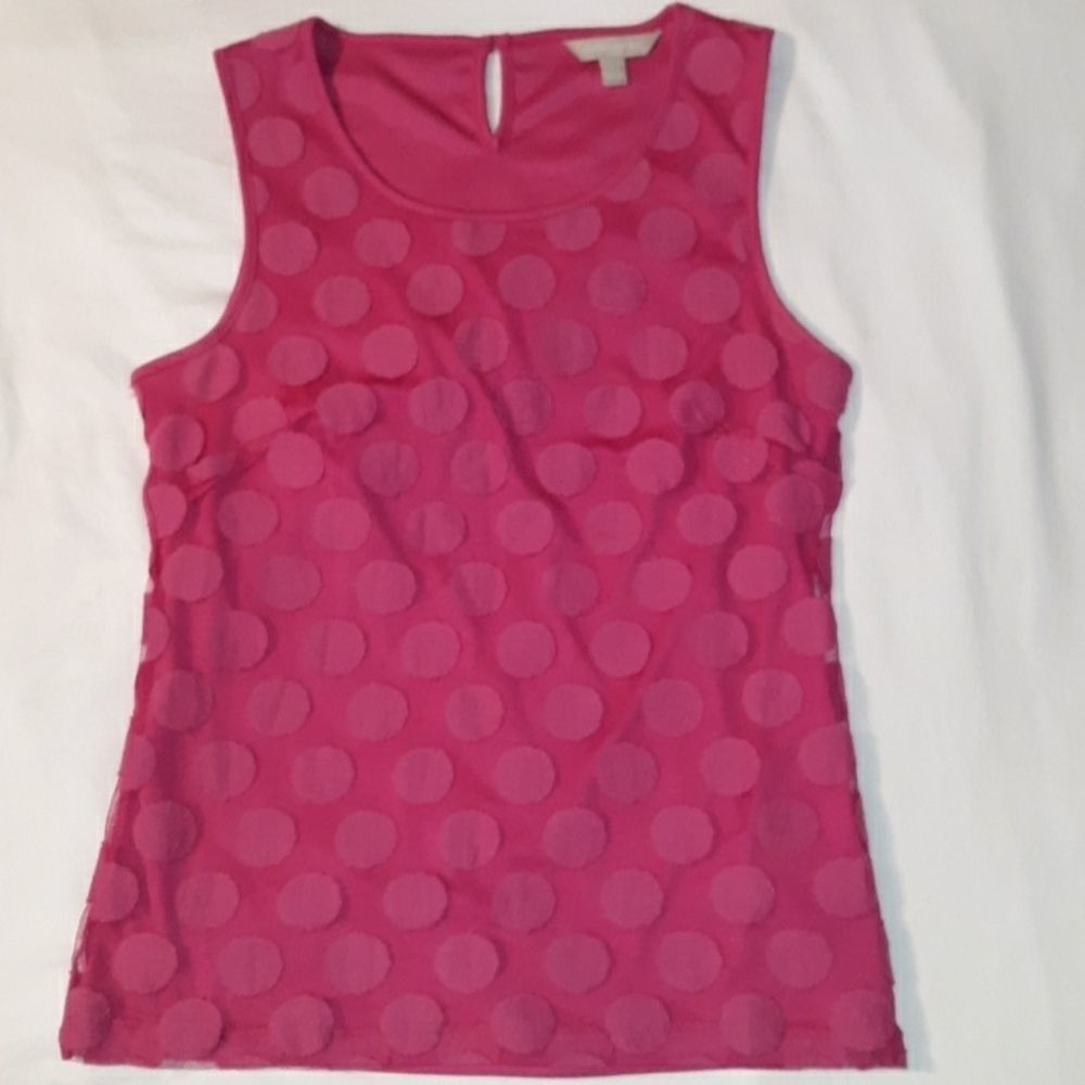 BananaΒ Republic Mesh Lined Polka DotβTankβ Top XS